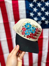 Black and cream Americana hat