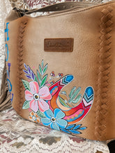 Tan fringe: Howdy tattooed cowgirl crossbody purse