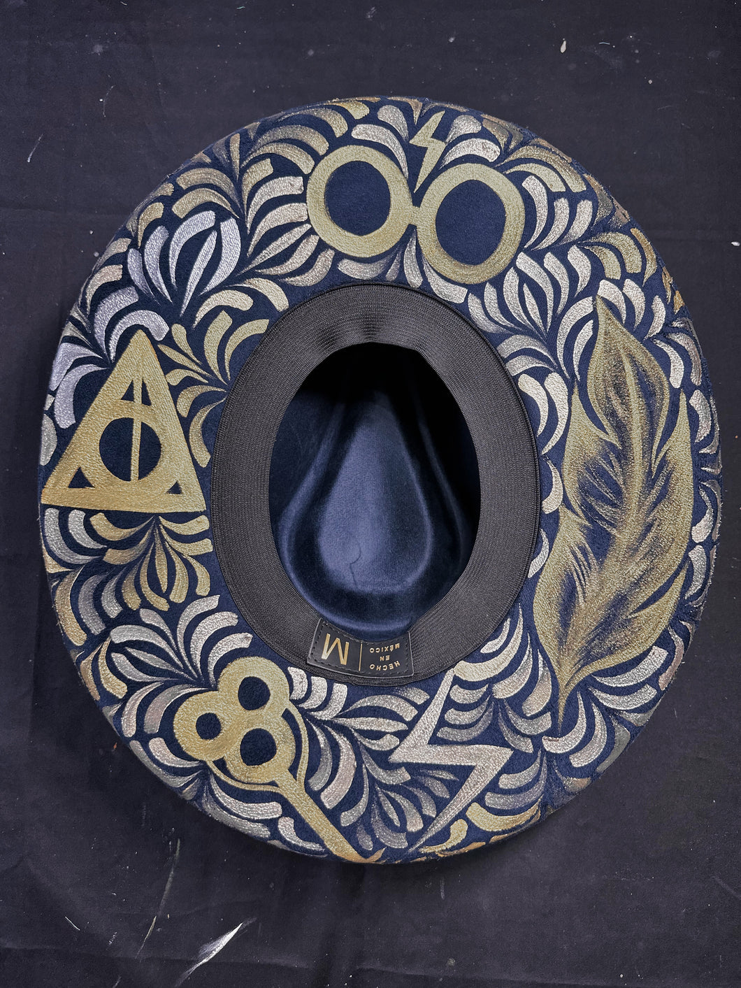 Navy blue Harry Potter inspired hat