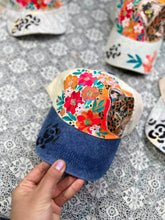 One of one; Leopard denim cap
