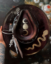 Witch Outlaw Color shift hat with gold snake
