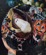 Retro jewel toned Halloween spooky hat