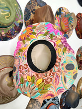 Colorful floral skull hat