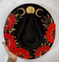 Red and black with moons