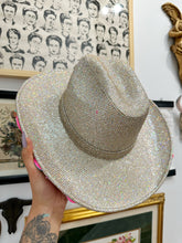 (discounted) holographic, colorful, glitter, cowgirl hat