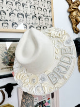 BRIDE IVORY CREAM AND PEARLS HAT