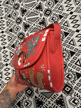 Muted red  western crossbody purse