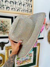 Colorful Holographic Disco Cowgirl hat