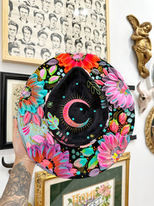 Black extra colorful hat