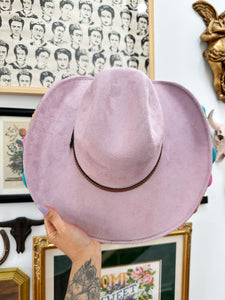 Lilac colorful cowgirl hat