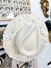BRIDE IVORY CREAM AND PEARLS HAT