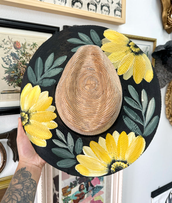 Palm Leaf Sunflower Hat size M