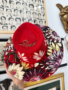 Selena Red Hat with Mexican Flag